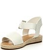 Color:White - Image 4 - Girls' Kaygan Leather Espadrille Family Matching Flat Sandals (Youth)