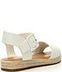 Color:White - Image 2 - Girls' Kaygan Leather Espadrille Family Matching Sandals (Toddler)