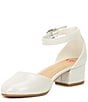 Color:Silver - Image 4 - Girls' Lianna Shimmer Dress Heels (Youth)