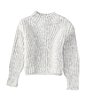 Color:Heather - Image 1 - Little Girls 2-6X Mock Neck Knit Sweater