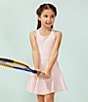 Color:Pink - Image 3 - Little Girls 2-6X Tennis Dress