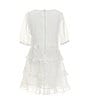 Color:White - Image 2 - Social Little Girls 2-6X Tiered Ruffle Dress