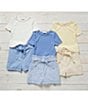 Color:Ivory - Image 3 - Little Girls 2T-6X Short-Sleeve Rib Knit Tee