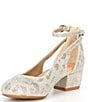 Color:Sand Gold - Image 4 - Girls' Lulaa 2 Cut Out Rhinestone Family Matching Dress Heels (Youth)