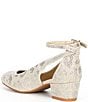Color:Sand Gold - Image 3 - Girls' Lulaa 2-Girl Cut Out Rhinestone Family Matching Dress Heels (Toddler)