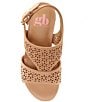 Color:Dark Sierra Tan - Image 5 - Girls' Mae Perferated Wedge Sandals (Youth)