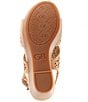 Color:Dark Sierra Tan - Image 6 - Girls' Mae Perferated Wedge Sandals (Youth)