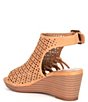 Color:Sand - Image 3 - Girls' Meggie-Girl Perforated Leather Wedges (Toddler)