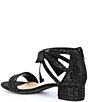 Color:Black - Image 3 - Girls' Neely Bow-Tie Rhinestone Family Matching Dress Sandals (Toddler)