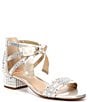 Color:Light Gold - Image 1 - Girls' Neely Bow-Tie Rhinestone Family Matching Dress Sandals (Toddler)