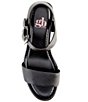 Color:Black - Image 5 - Girls' Neww Leather Lug Sole Platform Sandals (Youth)