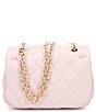 Color:Pink - Image 2 - Girls Quilted Chain Crossbody Handbag