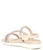 Color:Bisque - Image 3 - Girls' Remi Bling Band Suede Sandals (Youth)
