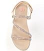 Color:Bisque - Image 5 - Girls' Remi Bling Band Suede Sandals (Youth)