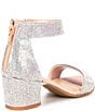 Color:Rose Gold - Image 2 - Girls' Roniiee Rhinestone Ankle Strap Dress Sandals (Youth)