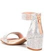 Color:Rose Gold - Image 3 - Girls' Roniiee Rhinestone Ankle Strap Dress Sandals (Youth)