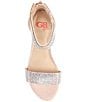 Color:Rose Gold - Image 5 - Girls' Roniiee Rhinestone Ankle Strap Dress Sandals (Youth)