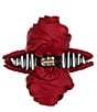 Color:Red - Image 1 - Girls Rosette Claw Clip