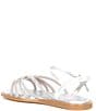 Color:Chalk/Silver - Image 3 - Girls' Rosie Bling Flat Sandals (Infant)