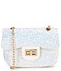GB Girls Sequin Glitter Crossbody, Color:White - Image 1