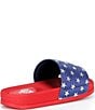 GB Girls' Starry American Flag Mismatch Stars and Stripe Slides (Youth) - Image 3