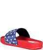 GB Girls' Starry American Flag Mismatch Stars and Stripe Slides (Youth) - Image 4