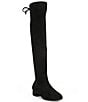 Color:Black - Image 1 - Girls' Trilla Suede Over-the-Knee Boots (Toddler)
