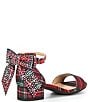Color:Red Multi - Image 2 - Girls' Whimsy-Girl Plaid Rhinestone Bow Block Heels (Toddler)