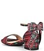 Color:Red Multi - Image 3 - Girls' Whimsy-Girl Plaid Rhinestone Bow Block Heels (Toddler)