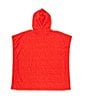Color:Red - Image 3 - Girls x DANNIJO Little Girls 2T-6X Short Sleeve Embossed Terry Poncho Dress