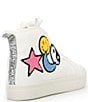 Color:White - Image 2 - Girls' Yinnie High Top Patch Sneakers (Toddler)