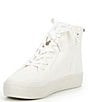 Color:White - Image 4 - Girls' Yinnie High Top Patch Sneakers (Toddler)