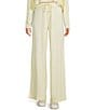 GB Hacci Wide Leg Coordinating Drawstring Pants, Color:Butter Yellow - Image 1