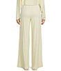 GB Hacci Wide Leg Coordinating Drawstring Pants, Color:Butter Yellow - Image 2
