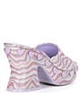 Color:Pink/Purple - Image 2 - Heart-String Sparkle Swirl Heart Studded Platform Slide Sandals