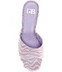 Color:Pink/Purple - Image 5 - Heart-String Sparkle Swirl Heart Studded Platform Slide Sandals
