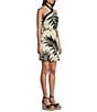GB High Neck Cut Out Dress, Color:Ivory Black - Image 3