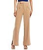Color:Taupe - Image 1 - High Rise Wide Leg Trouser Pants