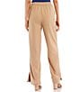 Color:Taupe - Image 2 - High Rise Wide Leg Trouser Pants