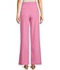 Color:Pink - Image 2 - High Rise Wide Leg Trousers