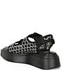 Color:Black - Image 3 - High-Speed Rhinestone Mesh Platform Sandals