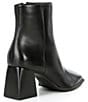 Color:Black - Image 2 - Holy-Grail Leather Block Heel Booties