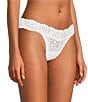 Color:White - Image 1 - Juniors Seamed Lace Thong