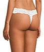 Color:White - Image 2 - Juniors Seamed Lace Thong