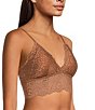 Color:Mocha - Image 1 - Juniors Triangle Lace Bralette