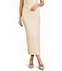GB Knit Jersey Fold Over Coordinating Maxi Skirt - Image 1