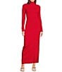 GB Knit Long Sleeve Maxi Dress, Color:Scarlet - Image 1