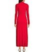GB Knit Long Sleeve Maxi Dress, Color:Scarlet - Image 2