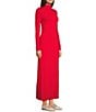 GB Knit Long Sleeve Maxi Dress, Color:Scarlet - Image 3
