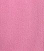 Color:Fuchsia - Image 4 - Knit Ribbed Seamless Short Sleeve T-Shirt